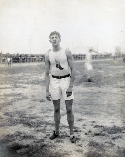H.L. Hillman of the New York Athletic Club, Standing and Facing the Camera by Jessie Tarbox Beals